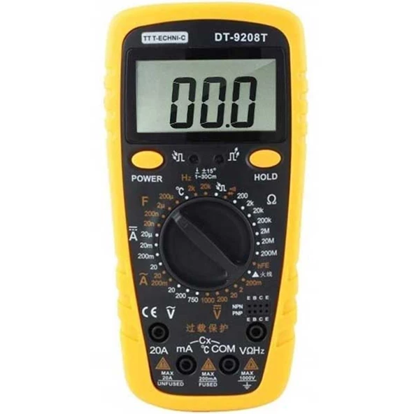 POWERMASTER PM-6241 EL TİPİ MULTİMETRE DİJİTAL ÖLÇÜ ALETİ * NJTY DT-9208T