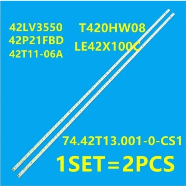 WKSET-5945 35828X2 TS-42T13005-XZ4MM-X-W-12N-639  2 ADET LED BAR (60LED)