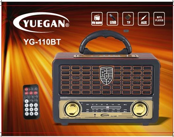 MAGICVOICE MV-110BT USB/SD/FM/BLUETOOTH DESTEKLİ NOSTALJİK RADYO