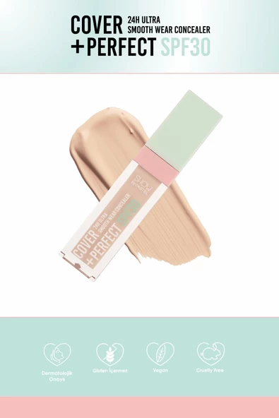 SHOW BY PASTEL Cover Perfect 30 Faktör Ultra Kapatıcı 303 Baby Powder - 2