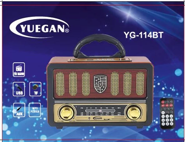 MAGICVOICE MV-114BT USB/SD/FM/BLUETOOTH DESTEKLİ TEK HOP LU NOSTALJİK RADYO