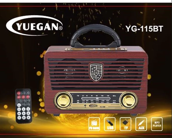 MAGICVOICE MV-115BT USB/SD/FM/BLUETOOTH DESTEKLİ NOSTALJİK RADYO