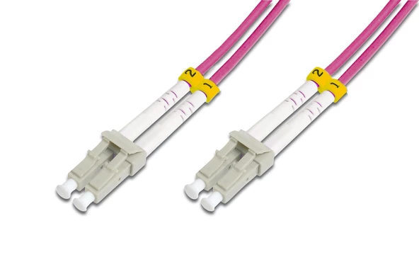 Beek LC-LC Fiber Optik Patch Kablo, Multimode OM 4 50/125 Duplex, 3.0mm, LSZH, 8 metre