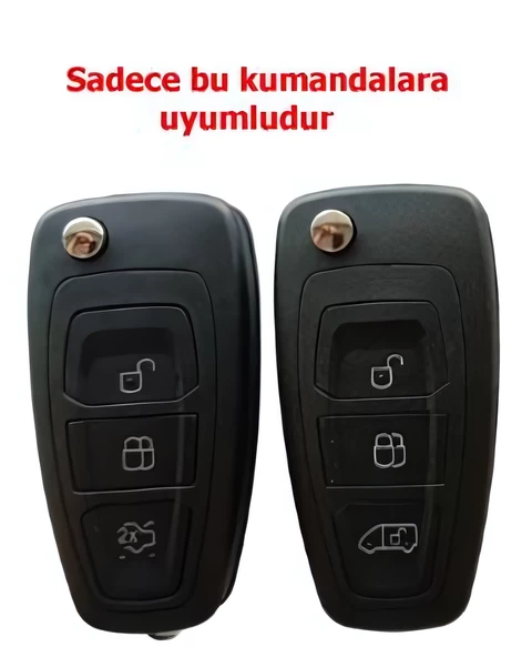 Ford Focus 3 Mondeo Transit Courier Uyumlu Silikon Anahtar Kumanda Kılıfı Oto Anahtarlık - Resim 5