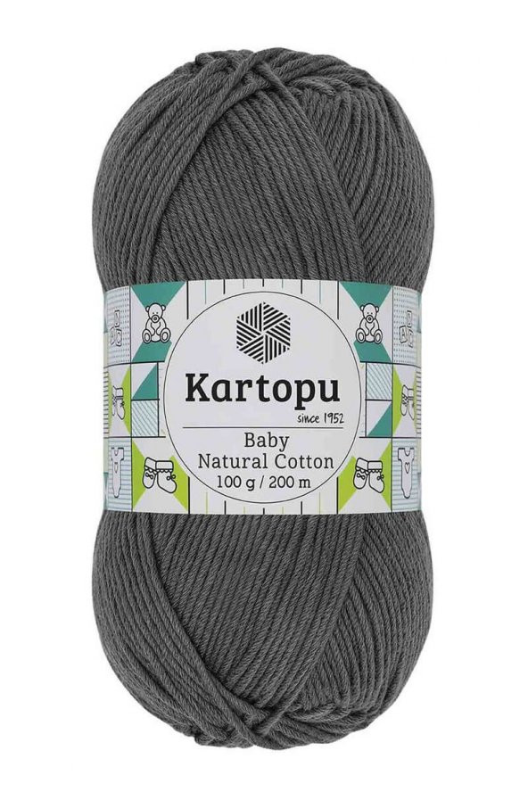 Kartopu Baby Natural Cotton El Örgü İpi 100 gr. Füme K932 - 2