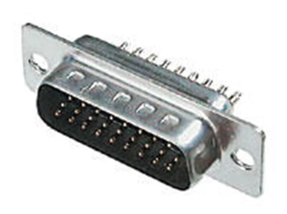 High-Density D-SUB Connector, 26-Poles, Male, Solder Cups