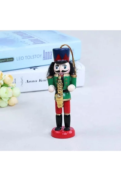 Nutcracker Fındıkkıran Yılbaşı Süsü 12cm Kurşunasker - Yeşil