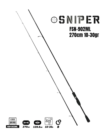 Fujin Sniper 270cm 10-30gr Spin Kamış FSN-902ML