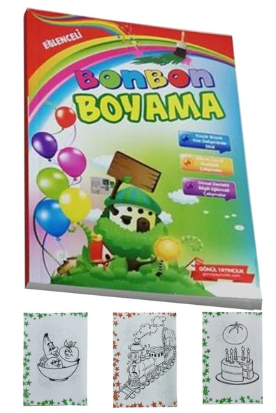 Boyama Kitabı Kalın 1 Paket 3-6 Yaşa Uygun Boyama Kitabı 128 Sayfa Çek Kopar Boya Kuruboya Silgi Kalemtıraş Okul Öncesi - 2