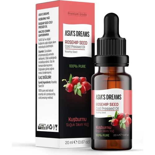 Asia'S Dreams Kuşburunu Soğuk Sıkım Yağ 20 Ml