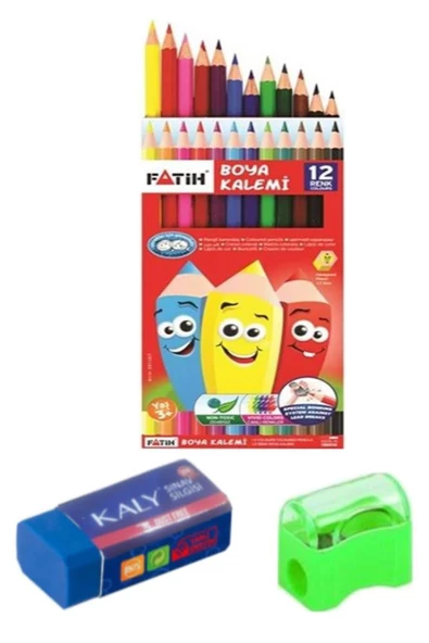 Boyama Kitabı Kalın 1 Paket 3-6 Yaşa Uygun Boyama Kitabı 192 Sayfa Çek Kopar Boya Kuruboya Silgi Kalemtıraş Okul Öncesi - 3