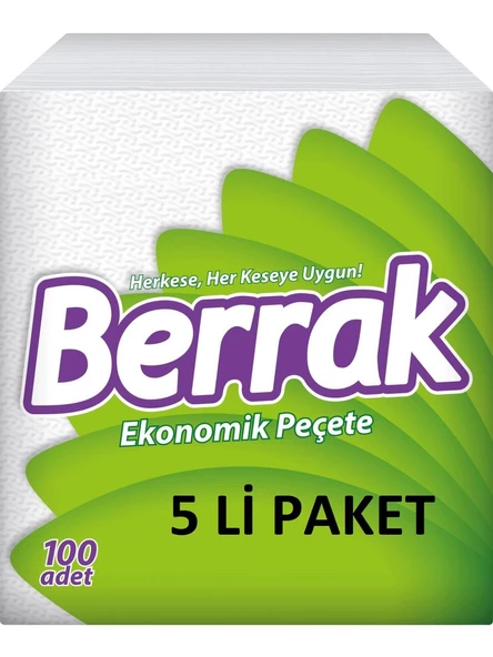 Berrak peçete 100 lü_5 Li Paket (5*100)