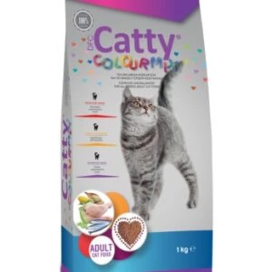 Catty Colour Mix Tavuklu Yetişkin Kedi Maması 1 Kg - Tam ve Dengeli Beslenme