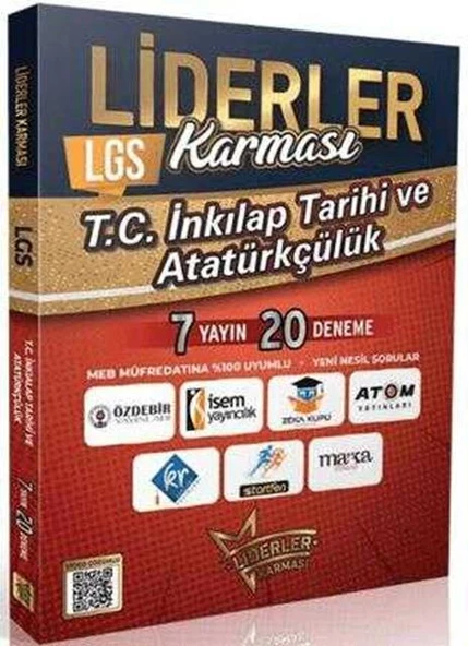 8. Sınıf LGS T.C. İnkılap Tarihi ve Atatürkçülük Denemeleri 7 Yayın 20 Deneme Liderler Karması