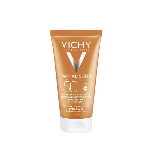 Vichy Capital Soleil Dry Touch Fluid Spf 50 Parlama Karşıtı Güneş Kremi 50 ml