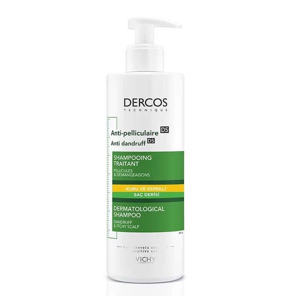 Vichy Dercos Anti Dandruff Kuru Saçlar için Kepek Karşıtı Şampuan 390 ml ürün görseli 1