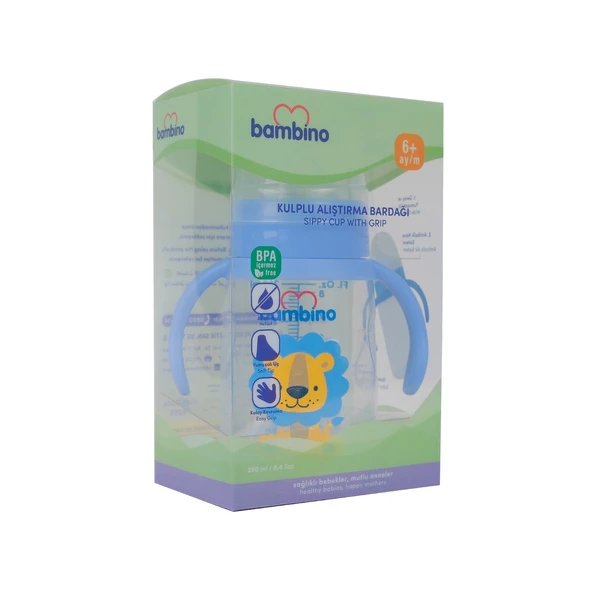 Bambino Kulplu Alıştırma Bardağı Pembe 250 Ml P6259