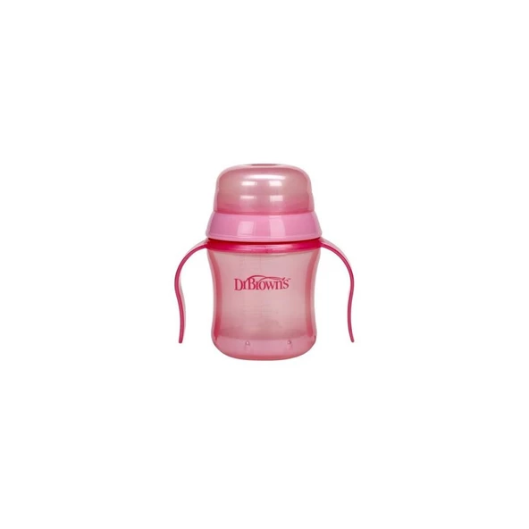 Dr. Brown's Silikon Uçlu Bardak 6+ Ay Pembe