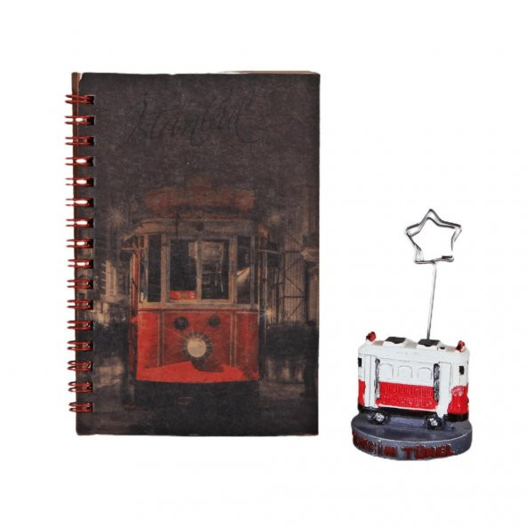 Taksim Tramvay Spiralli Defter Tramvay Notluk Hediye Seti