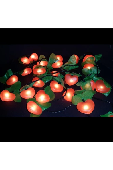 Pazariz 3.5 Metre Kırmızı Kalp Led Işık ürün görseli 1