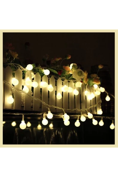 Pazariz 50 Toplu 5 Metre Top Led Günışığı Yılbaşı Süsü - Hediyelik-romantik ürün görseli 1