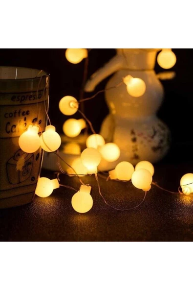 Pazariz 50 Toplu 5 Metre Top Led Günışığı Yılbaşı Süsü - Hediyelik-romantik - Resim 3