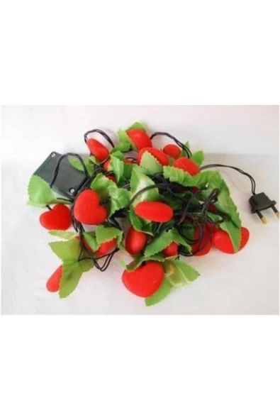 Pazariz 3.5 Metre Kırmızı Kalp Led Işık - Resim 2