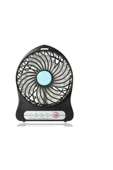 Pazariz Şarjlı Taşınabilir Mini Fan - Vantilatör