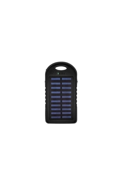 Pazariz Solar Enerjili 10000 Mah Powerbank Akıllı Telefon Taşınabilir Şarj Dolum Ünitesi 12 Power Led Işık