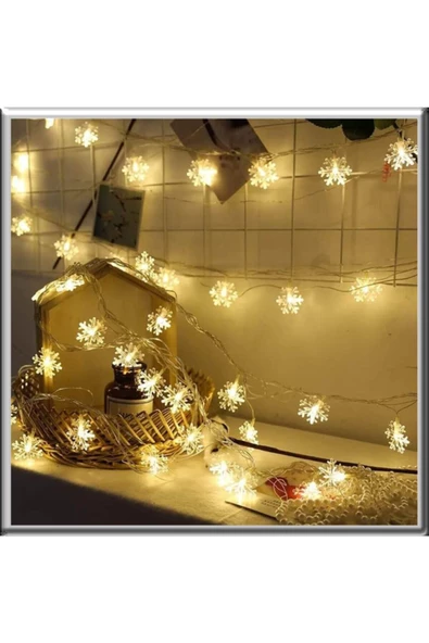 Pazariz 3,5 Metre Kar Tanesi Led Günışığı Yılbaşı Hediyelik ürün görseli 1