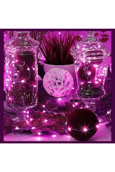 Pazariz 5 Mt Pembe Peri Led Pilli Yılbaşı Süsü / Hediyelik - Resim 3