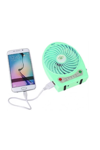 Pazariz Şarjlı Taşınabilir Mini Fan - Vantilatör - Resim 2