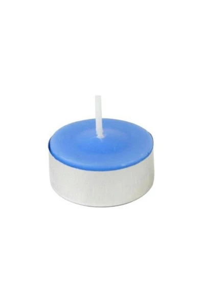 Pazariz Mavi Yuvarlak Tealight Mum