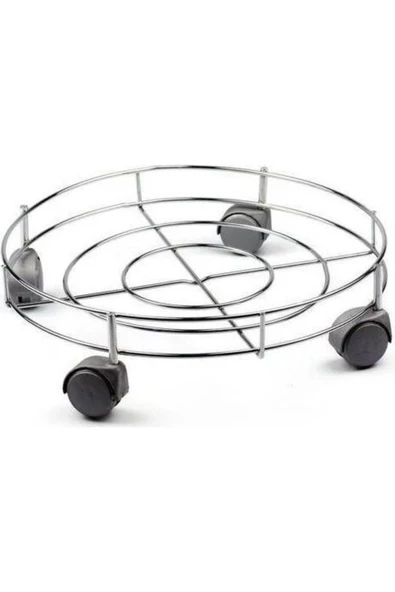 Pazariz Metal Tekerlekli Tüp Saksı Ve Damacana Altlığı Taşıyıcı - Resim 2
