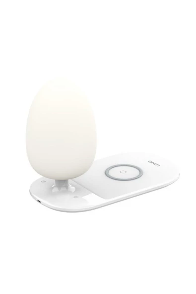 Pazariz Wireless Şarj Standı Hızlı Şarj Özellikli Masa Lambası Şarj Istasyonu Şarj Lamba 15w Rgb - 2