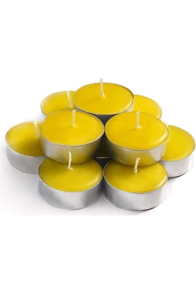 Pazariz Sarı Renkli Tealight Mum 10 Adet