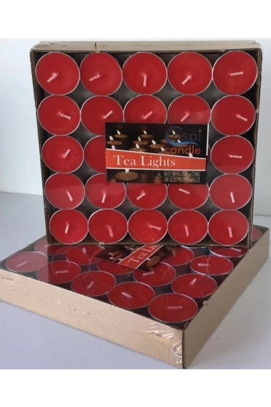 Pazariz 25 Li Kırmızı Tealigt Mum ürün görseli 1