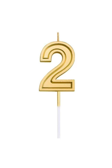 Pazariz 2 Rakam Gold Renk Mum
