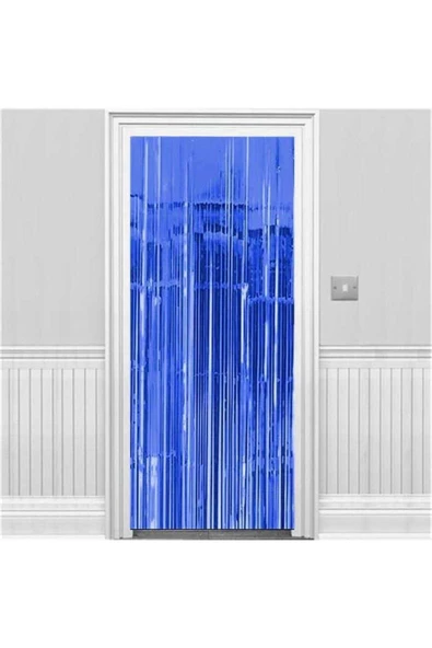Pazariz Lacivert Saçaklı Perde Kapı Süsü ürün görseli