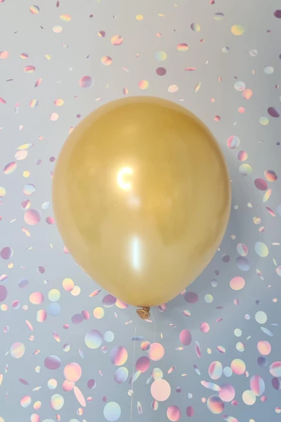 Pazariz Metalik Gold Balon 12" 30 Cm Metalik Balon 10lu Paket