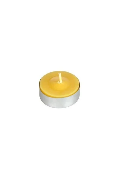 Pazariz Sarı Yuvarlak Tealight Mum