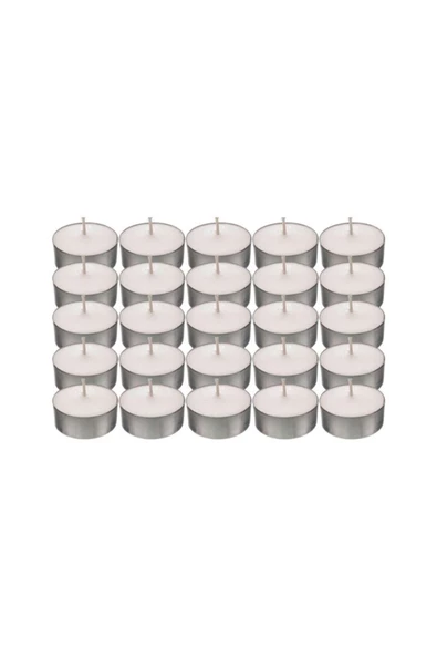 Pazariz 50 Li Beyaz Tealight Mum