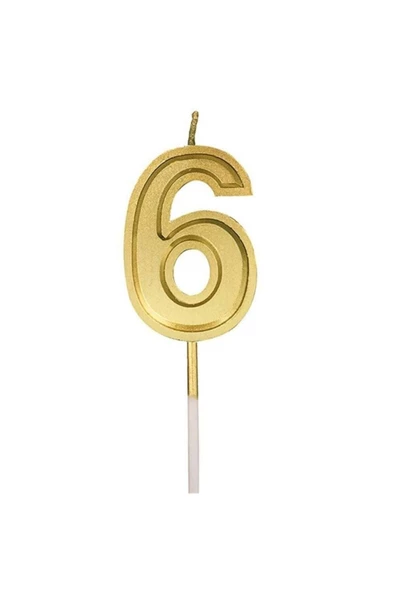 Pazariz 6 Rakam Gold Renk Mum