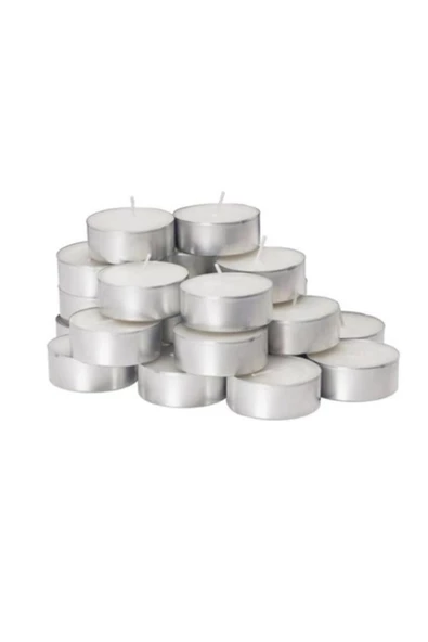 Pazariz Beyaz Tealight Mum 25 Li