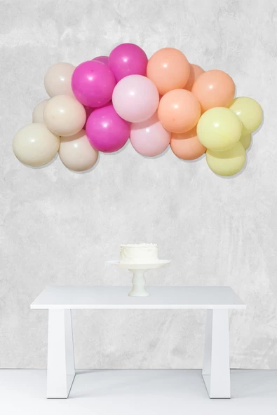 Pazariz Papatya Tema Balon Zinciri Mini 27 Parça