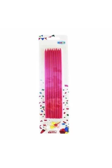 Pazariz Kırmızı Pastel Mum 7 Adet 21 Cm - Resim 2