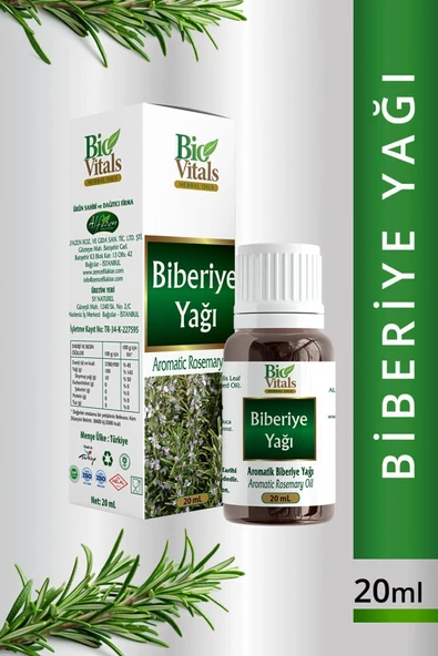 Pazariz Biovitals Biberiye Yağı 20ml