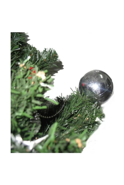 Pazariz 6Lı Parlak Cici Top Yılbaşı Ağacı Süsü Gümüş ürün görseli