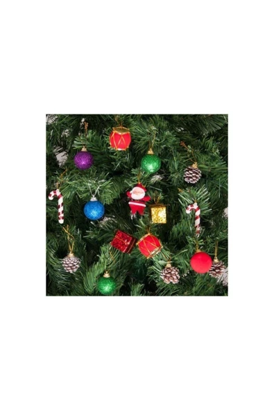 Pazariz Yılbaşı Çam Ağacı Süsü Kozalaklı Set 23'lü ürün görseli 1