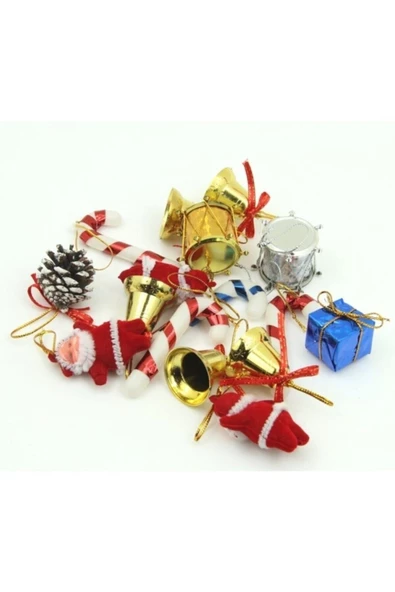 Pazariz Pazarız Yılbaşı Ağacı Süsleri Mini (36 Adet) - Resim 3